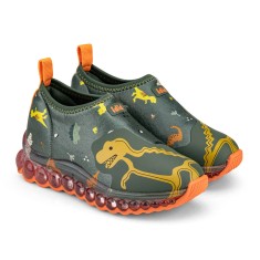 Pantofi Sport LED Bibi Roller Celebration Green Dino 33 EU