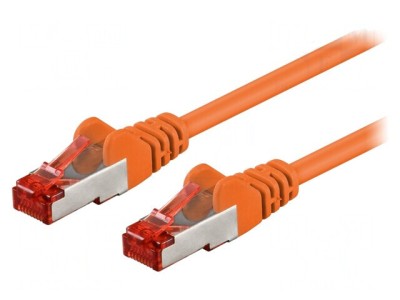 Patch Cord S/FTP Cat6 PVC Portocaliu 0.5m foto