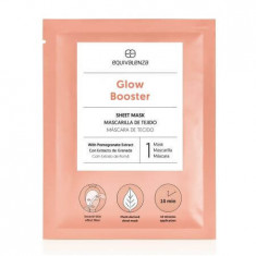 Masca de fata tip servetel cu extract de rodie Glow Booster, 1 bucata, Equivalenza