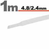 Tub termocontractibilAlb &bull; 4,8 / 2,4 mm Best CarHome