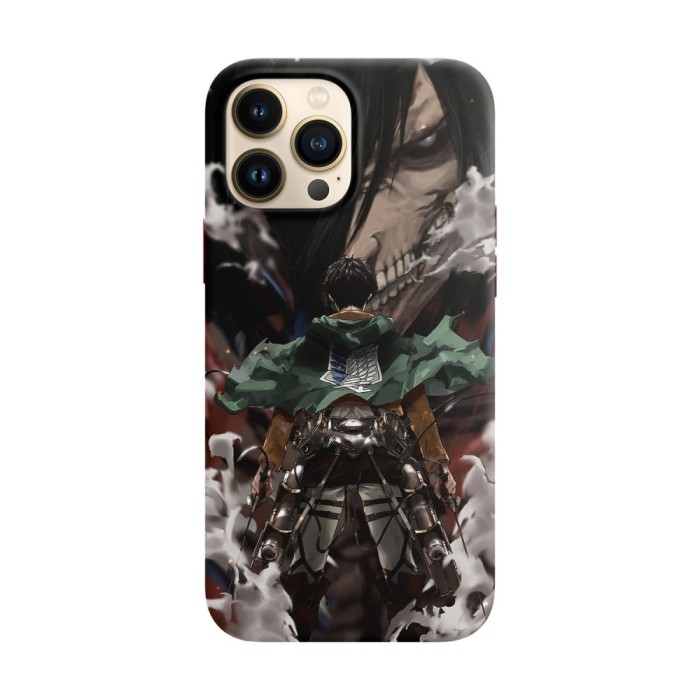 Husa compatibila cu Apple iPhone 14 Plus model Eren Atack on titan, Silicon, TPU, Viceversa