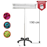 Lampa bactericida UVC portabila 2x30W, orientabila 140 grade, reflector, stativ 100-190 cm, ProCart