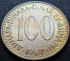 Moneda 100 DINARI - YUGOSLAVIA, anul 1987 *cod 2701 B = A.UNC, Europa