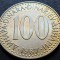 Moneda 100 DINARI - YUGOSLAVIA, anul 1987 *cod 2701 B = A.UNC