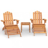 Cumpara ieftin Set mobilier de gradina Adirondack, 3 piese, lemn masiv acacia