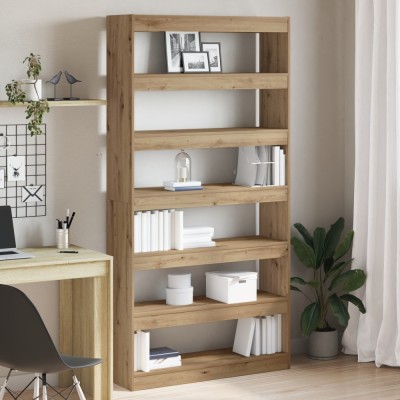 vidaXL Bibliotecă Stejar artisan Lemn masiv 100 x 30 x 198 cm Biblioteci foto