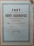 Caet pentru harti geografice editat de Fabrica de Cartonage ,,Moldova&quot; Iasi