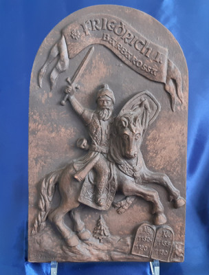 Tablou vechi ceramică Friedrich &amp;icirc;nt&amp;acirc;i Barbarossa foto