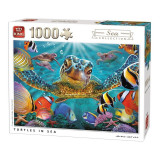 Puzzle 1000 piese Turtles In Sea, Jad