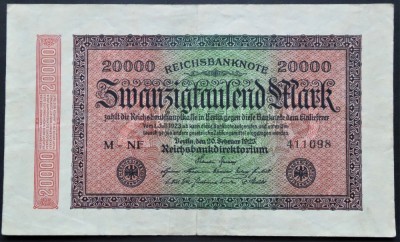 Bancnota 20000 MARCI - GERMANIA/ BERLIN, anul 1923 * cod 32 foto
