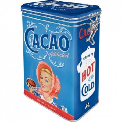 Cutie metalica cu capac etans - Cacao Addicted foto