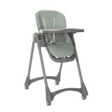 Scaun de masa, Lorelli Tummy Time, reglabil multiple pozitii, roti din silicon, Green