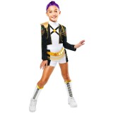 Costum KPop Demon Hunters - Rumi Golden Deluxe pentru fete 7-8 ani 122-128 cm