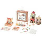 eliNeli Montessori Box 19-24 m set de jucării din lemn