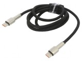 Cablu USB C 1m negru 100W din ambele părţi, Baseus