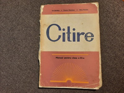 CITIRE M,ANUAL PENTRU CLASA A III A ION SERDEAN foto