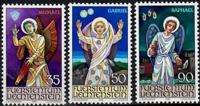 C4047 - Lichtenstein 1986 - Craciun 3v. nestampilat ,perfecta stare foto