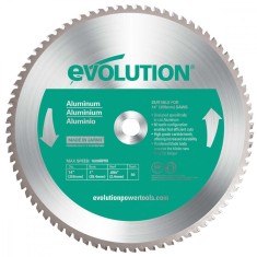 Disc pentru fierastrau circular, taiere aluminiu Evolution 80TBLADE14-0514, O355 x 25.4 mm, 80 dinti foto