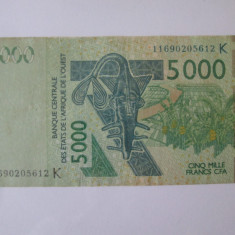 Statele Africii de Vest-Senegal 5000 Franci/Francs BCEAO 2003