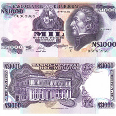 Uruguay 1 000 1000 Pesos 1975 P-64 aUNC