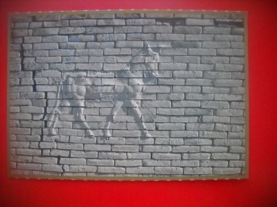 HOPCT 5342 TAUR PE CARAMIDA GLAZURATA -VECHIUL BABILON-MUZEUL IST .IRAK-ASIA-NECIRCULATA foto