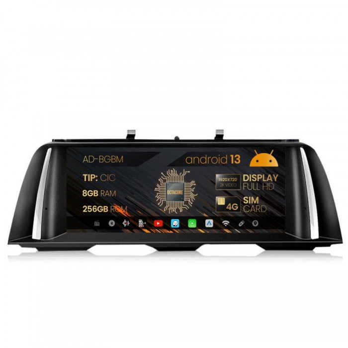 Navigatie BMW Seria 5 F10 F11 (2011-2012), Varianta CIC, Android 13, BM-Octacore 8GB RAM + 256GB ROM, 10.25 Inch - AD-BGBMF108CI
