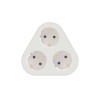Stecher triplu Technik MT-3WH cu contact protectie 3x Schuko 3500W 16A alb