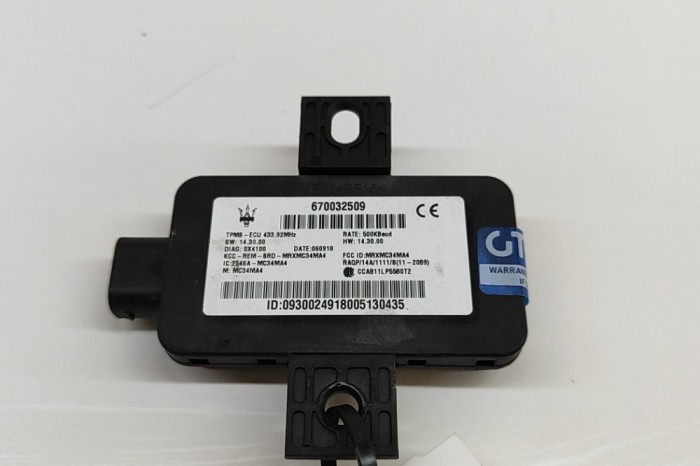 Modul de control presiune anvelope MASERATI GHIBLI M157 2019 OEM: 670032509 | 28510280