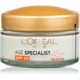 L&rsquo;Or&eacute;al Paris Age Specialist 45+ Cremă de zi pentru piele matură SPF 20 50 ml