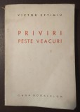 Victor Eftimiu (dedicație pt. D. I. Popescu, Ministru) - Priviri peste veacuri