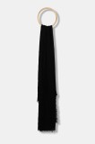 Weekend Max Mara șal LATINO culoarea negru, uni, 2525546064600