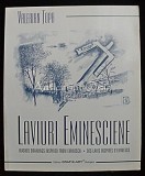 Laviuri Eminesciene - Valerian Topa, Album Pictura, Botosani 2000, Grafic-Art, Romana, Engleza, Franceza
