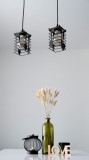 Cumpara ieftin Lustra Deco Republic &bdquo;Culinary Beam&rdquo; E27, 2x60W, metal, black