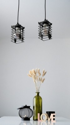 Lustra Deco Republic &amp;bdquo;Culinary Beam&amp;rdquo; E27, 2x60W, metal, black foto