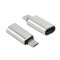 Adaptor type c (mama) to micro usb (tata) cu agatatoare breloc inclusa, argintiu