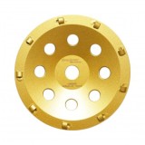 Disc diamantat segmentat PCD tip cupa 180x22.23, slefuit beton, piatra, travertin, mozaic, pavaj, caramida Breckner Germany