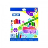 Creion color 12 culori MAXI triunghiular MILAN