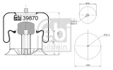FEBI BILSTEIN 39870 Burduf, suspensie pneumatica