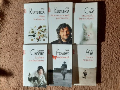 6 vol. Polirom/Top 10+ (Emir Kusturica, Nick Cave, Graham Greene, John Fowles, Kobo Abe) foto
