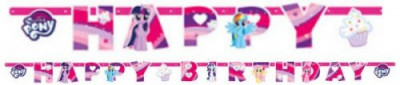 Banner litere Happy Birthday My little Pony 237 cm foto