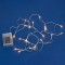 Instalație Lumini Crăciun LED, 20 Becur Warm White, 2.2m, Transparent, Funcționare pe Baterii, Interior