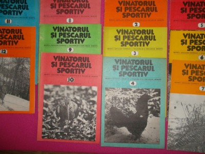 REVISTA V&amp;Acirc;NĂTORUL ȘI PESCARUL ANUL 1981* 11 reviste foto