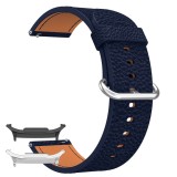 Curea piele, compatibila Samsung Galaxy Watch8 40mm, 18cm, Midnight Blue