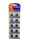 Set 10 baterii alkaline PKCELL AG13 LR44 1.5V (613)