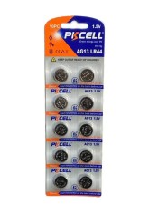Set 10 baterii alkaline PKCELL AG13 LR44 1.5V (613)