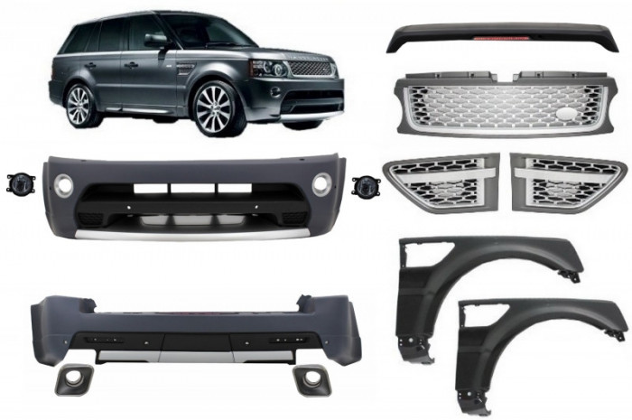 Pachet Exterior Autobiography Design Compatibil Cu Range Rover Sport Facelift 2005-2013 L320 Cu Aripi Laterale COCBRRSFLFFS