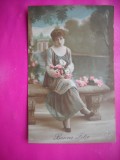 HOPCT 12074 FELICITARE VECHE -FEMEI FRUMOASE -FRANTA -EUROPA - -ROMANTICA- -NECIRCULATA