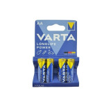 Baterie Varta LongLife Power AA R6 1,5V Alcalina( set 4 buc.) Cod:4906