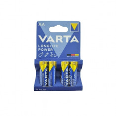 Baterie Varta LongLife Power AA R6 1,5V Alcalina( set 4 buc.) Cod:4906 foto