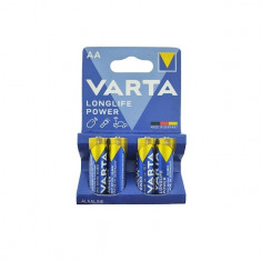 Baterie Varta LongLife Power AA R6 1,5V Alcalina( set 4 buc.) Cod:4906